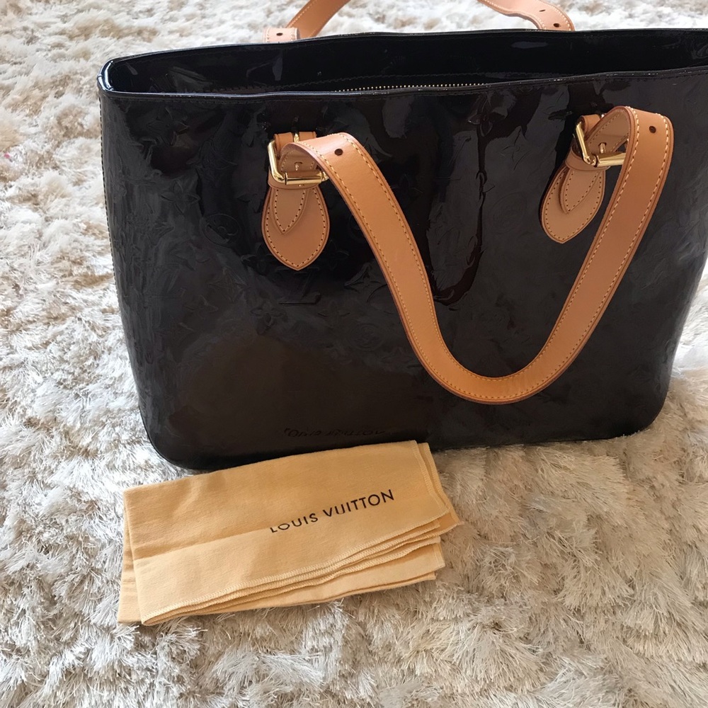 LV Louis Vuitton Vernis Brentwood Monogram Bag - Picture 6 of 7